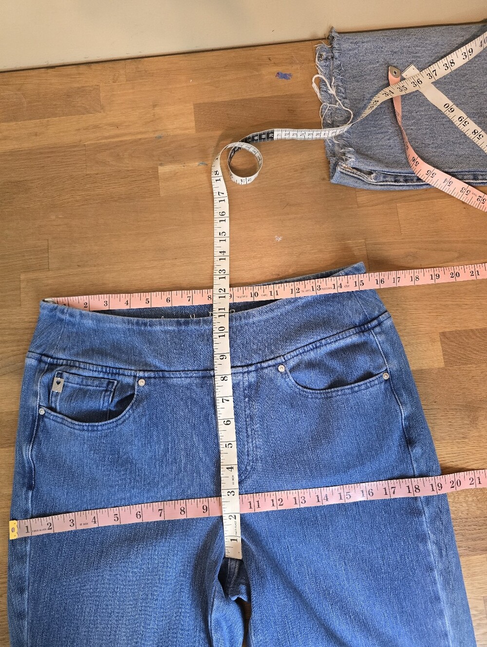 Belle by Kim Gravel Flexibelle Flare Jean with Horn Buttons 12 - Picture 13 of 15